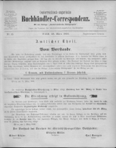 Oesterreichische Buchhändler-Correspondenz