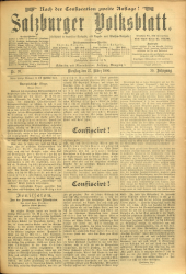 Salzburger Volksblatt: unabh. Tageszeitung f. Stadt u. Land Salzburg