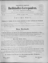 Oesterreichische Buchhändler-Correspondenz