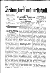 Zeitung für Landwirtschaft