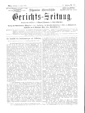 Allgemeine Österreichische Gerichtszeitung