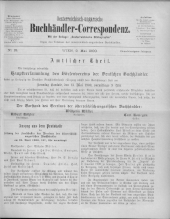 Oesterreichische Buchhändler-Correspondenz