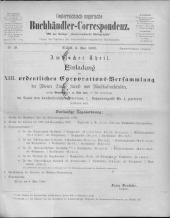 Oesterreichische Buchhändler-Correspondenz