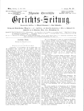 Allgemeine Österreichische Gerichtszeitung