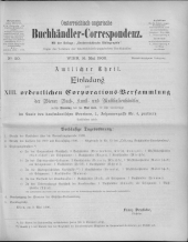 Oesterreichische Buchhändler-Correspondenz