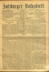 Salzburger Volksblatt: unabh. Tageszeitung f. Stadt u. Land Salzburg