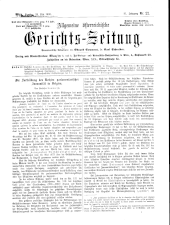 Allgemeine Österreichische Gerichtszeitung