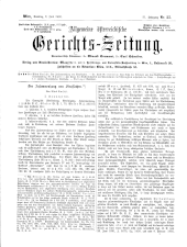 Allgemeine Österreichische Gerichtszeitung