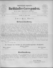 Oesterreichische Buchhändler-Correspondenz