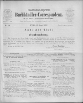 Oesterreichische Buchhändler-Correspondenz