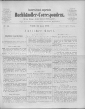 Oesterreichische Buchhändler-Correspondenz