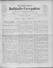 Oesterreichische Buchhändler-Correspondenz