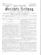 Allgemeine Österreichische Gerichtszeitung