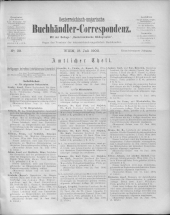 Oesterreichische Buchhändler-Correspondenz