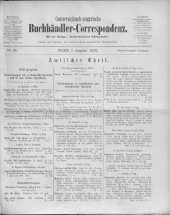 Oesterreichische Buchhändler-Correspondenz