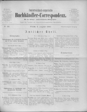 Oesterreichische Buchhändler-Correspondenz