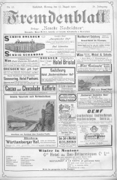 Fremdenblatt - Organ für die böhmischen Kurorte