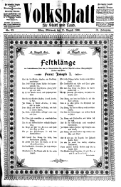 Volksblatt für Stadt und Land