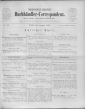 Oesterreichische Buchhändler-Correspondenz