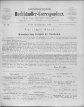 Oesterreichische Buchhändler-Correspondenz