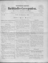 Oesterreichische Buchhändler-Correspondenz