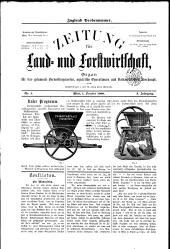 Zeitung für Landwirtschaft