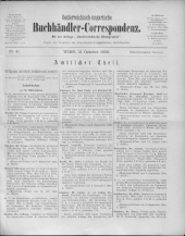 Oesterreichische Buchhändler-Correspondenz