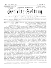 Allgemeine Österreichische Gerichtszeitung