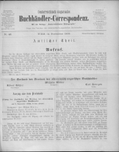 Oesterreichische Buchhändler-Correspondenz