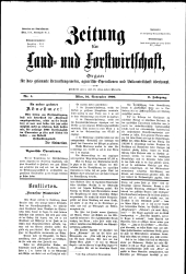 Zeitung für Landwirtschaft