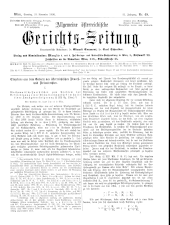 Allgemeine Österreichische Gerichtszeitung