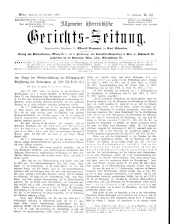 Allgemeine Österreichische Gerichtszeitung