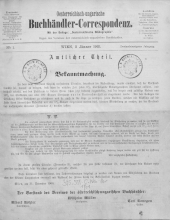 Oesterreichische Buchhändler-Correspondenz