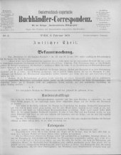 Oesterreichische Buchhändler-Correspondenz