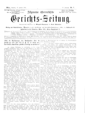 Allgemeine Österreichische Gerichtszeitung