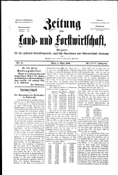 Zeitung für Landwirtschaft