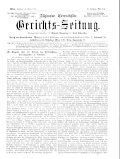 Allgemeine Österreichische Gerichtszeitung