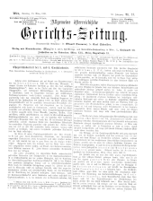 Allgemeine Österreichische Gerichtszeitung