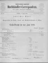 Oesterreichische Buchhändler-Correspondenz