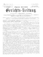 Allgemeine Österreichische Gerichtszeitung