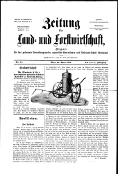 Zeitung für Landwirtschaft