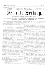 Allgemeine Österreichische Gerichtszeitung