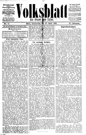 Volksblatt für Stadt und Land