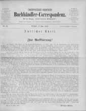 Oesterreichische Buchhändler-Correspondenz