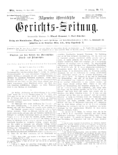 Allgemeine Österreichische Gerichtszeitung