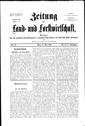 Zeitung für Landwirtschaft