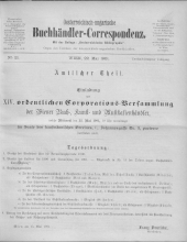 Oesterreichische Buchhändler-Correspondenz