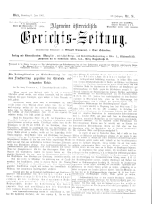 Allgemeine Österreichische Gerichtszeitung