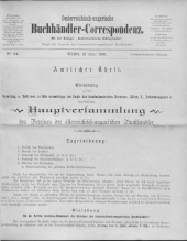 Oesterreichische Buchhändler-Correspondenz