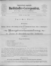 Oesterreichische Buchhändler-Correspondenz